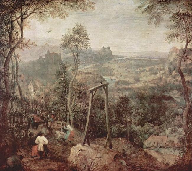 Pieter Bruegel the Elder Painting of a gallow Norge oil painting art